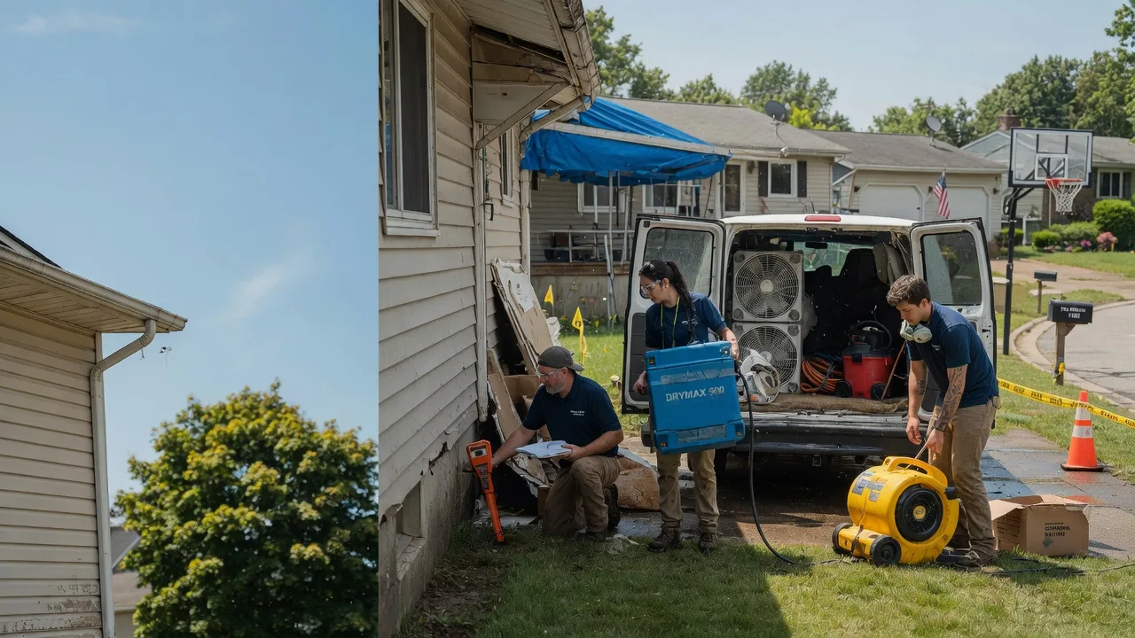Ceiling Leak Cleanup in New Paris, IN near me